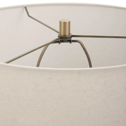 Gray Glass Table Lamp