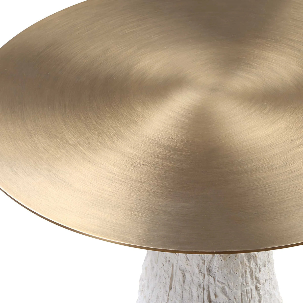 White Stone Accent Table