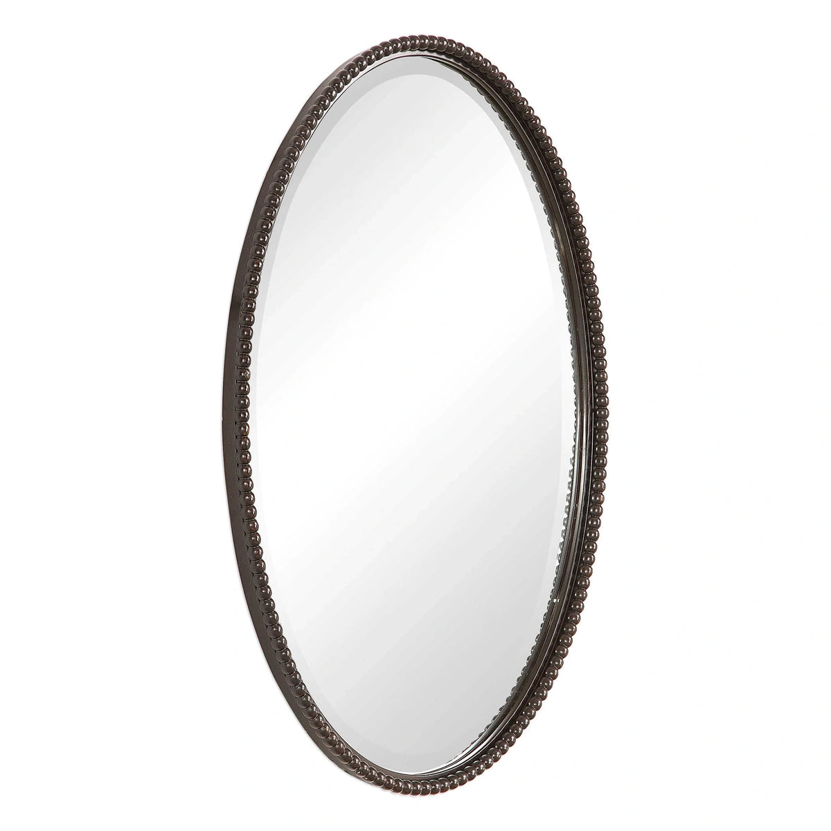Beaded Oval Mirror