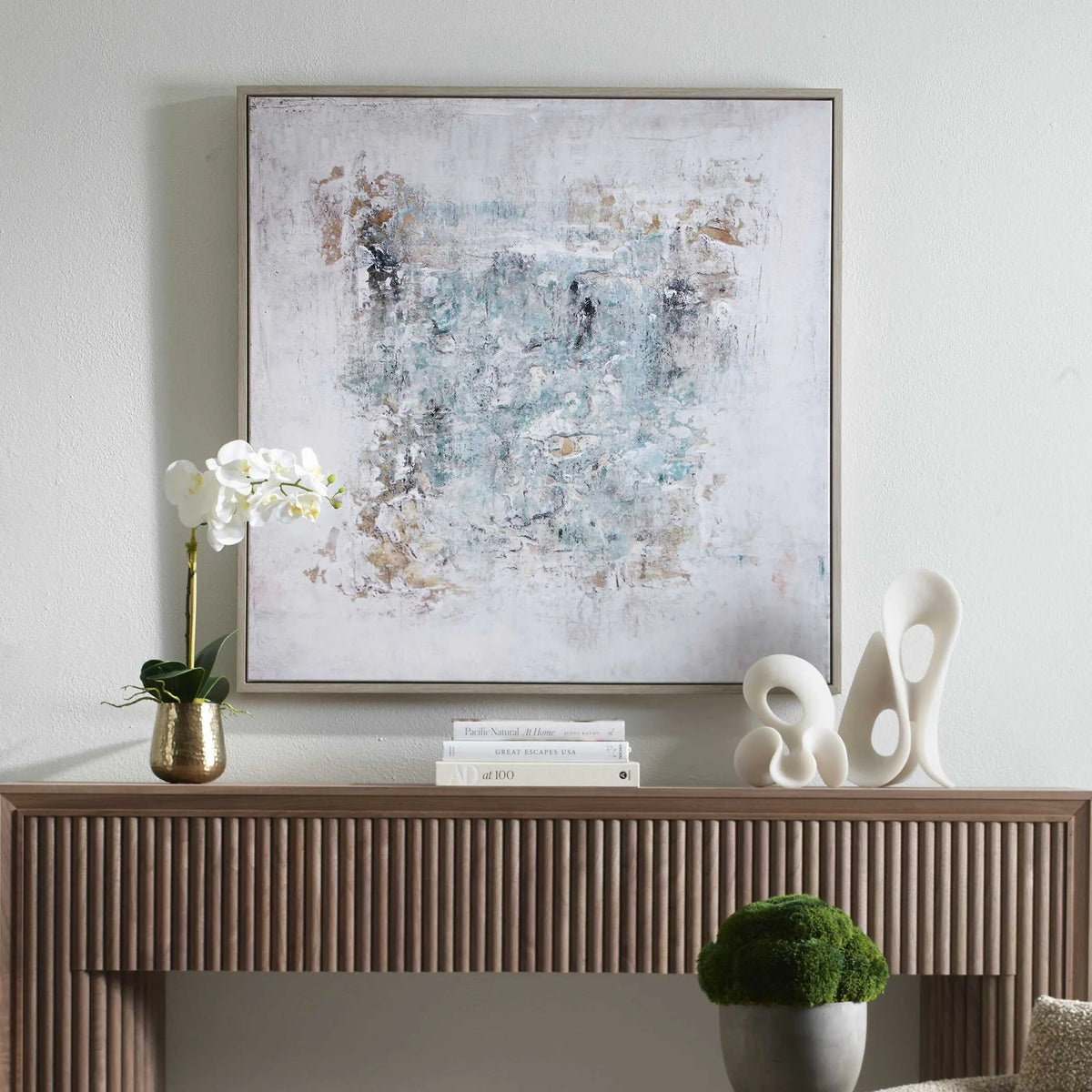 Cool Toned Abstract Canvas