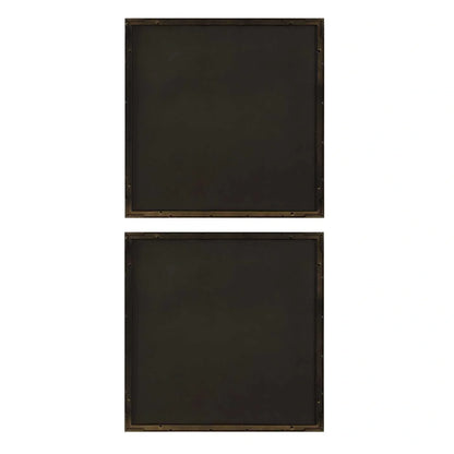 Sculptural Wood Wall Decor, Set of 2