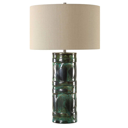 Green Glaze Table Lamp