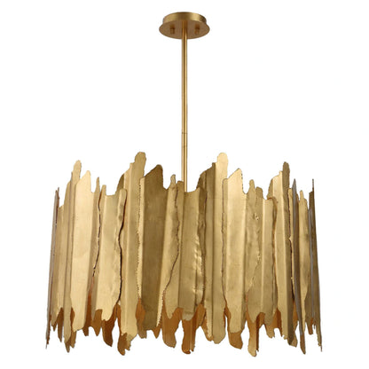 Industrial Gold Leaf Pendant