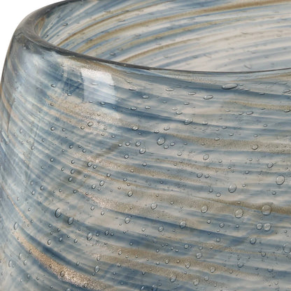 Swirl Glass Vases, Set of 2