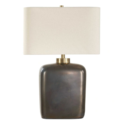 Dark Bronze Crackle Table Lamp
