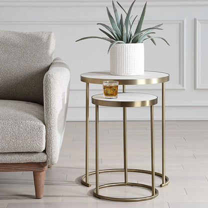 White Nesting Tables Set/2