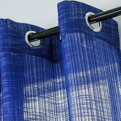 Curtain Club, 2-Piece Set 52X95 Inches, Solid Color Slub Yarn Fabric Curtain, Lightweight, Light Transmitting, Grommet Top Design, Premium Grade, Decorative, Suitable for Living Room, Bedroom, Study and Kitchen, L12, Curtains, Window Curtains