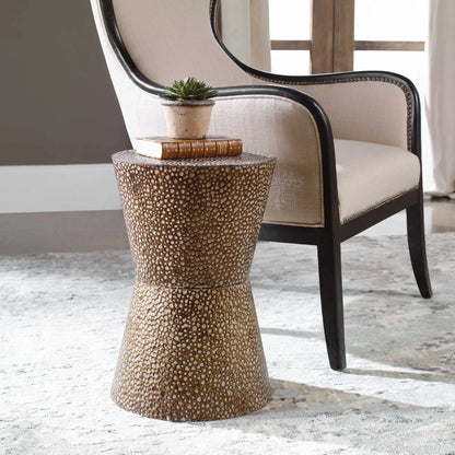 Drum Shaped Accent Table