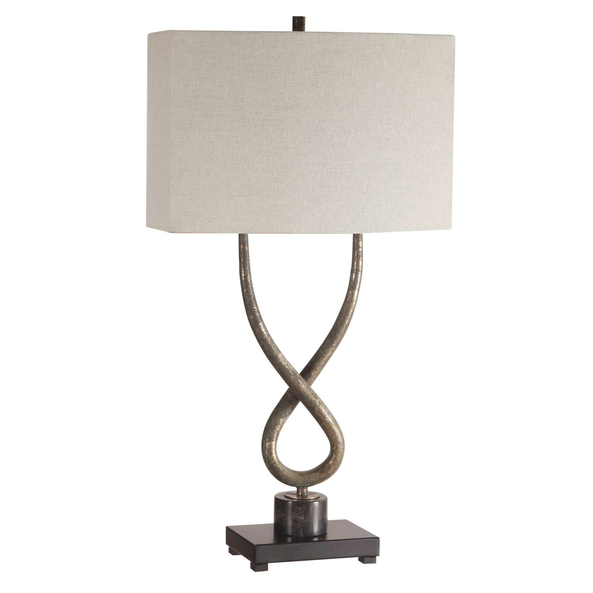 Aged Silver Lamp