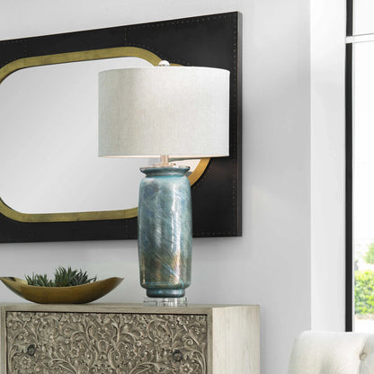 Swirl Glass Table Lamp