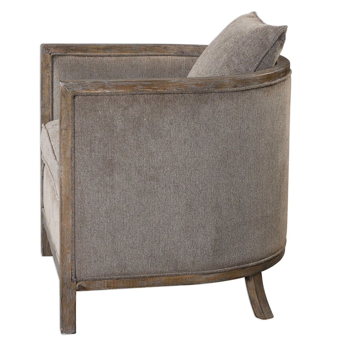 Gray Chenille Accent Chair