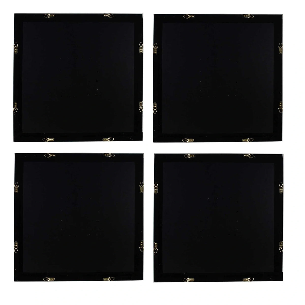 Layered Abstract Canvas Art, Set of 4