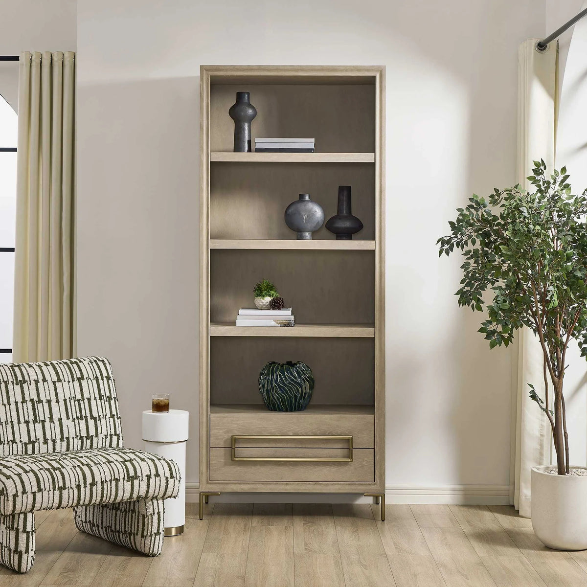 Light Oak Etagere