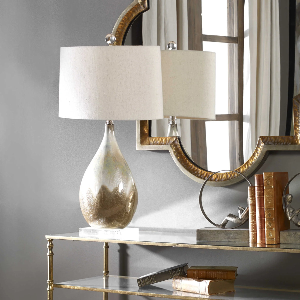 Glazed Ceramic Table Lamp