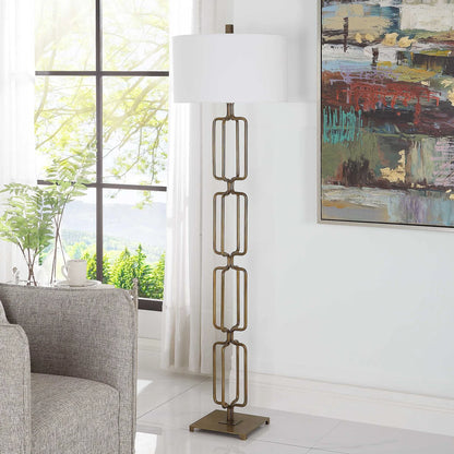 Brushed Gold Floor Lamp