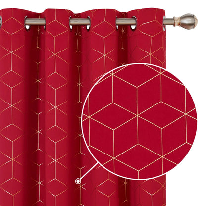 Blackout Curtain Panels | 100% Polyester, Thermal Insulated, Grommet Top | Wide Size Range, Set of 2