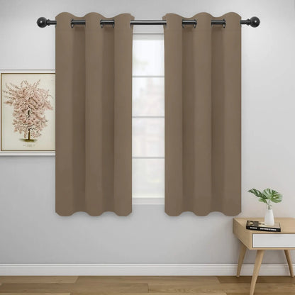 Modern Blackout Curtains | Thermal Insulated, Noise Reducing, Grommet Top | Wide Size Range, Set of 2