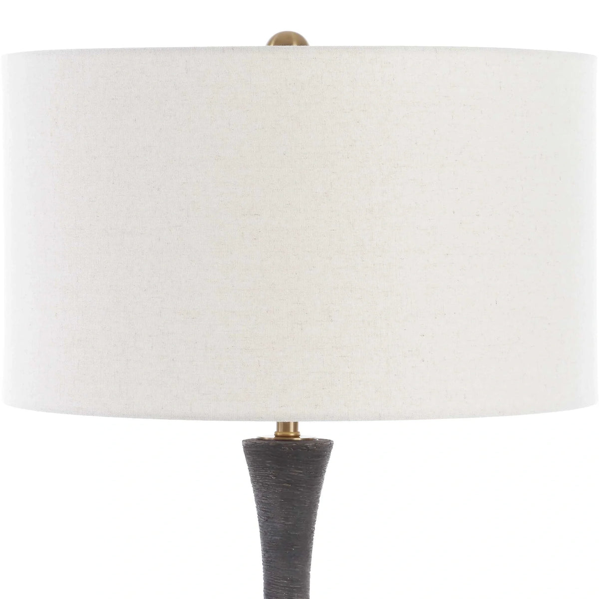 Dark Charcoal Ceramic Table Lamp