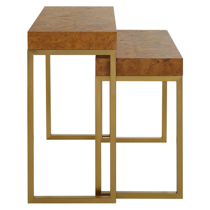 Wooden Nesting Tables, Set of 2
