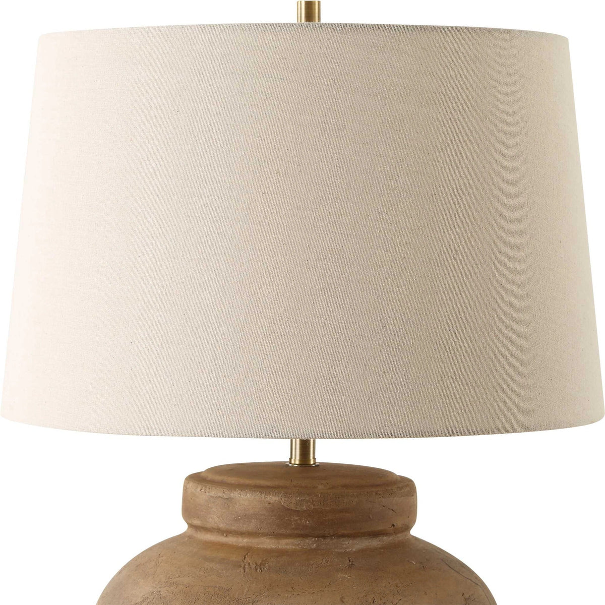 Aged Terracotta Table Lamp