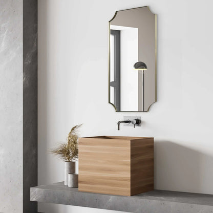 Scalloped Corner Mirror