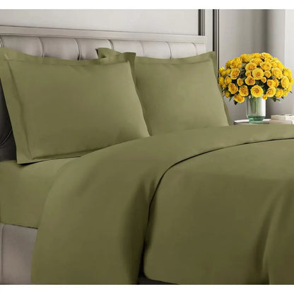 Double-Brushed Duvet Cover Set | Hidden Zipper & Corner Ties, Pillow Shams Included | 18 Colours, Twin to King