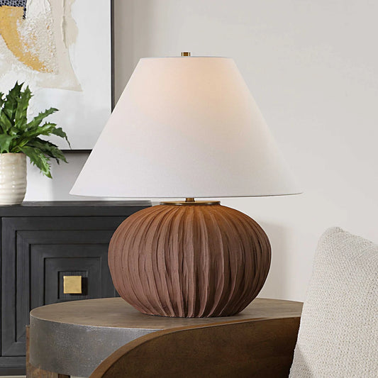 Terracotta Table Lamp