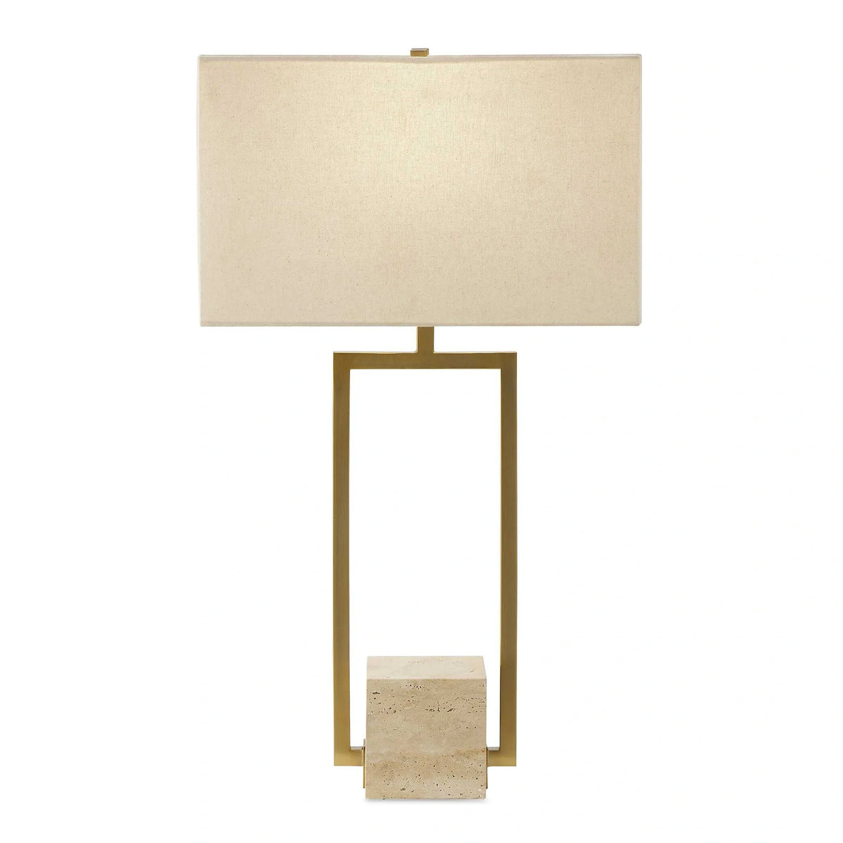 Modern Travertine Table Lamp