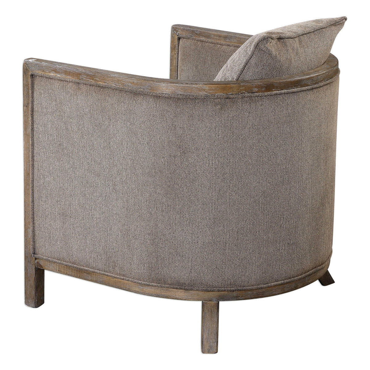 Gray Chenille Accent Chair