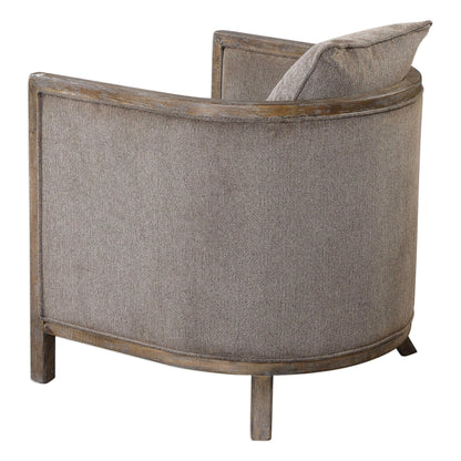Gray Chenille Accent Chair