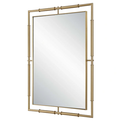 Rectangle Brass Mirror