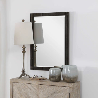 Aged Black Vanity Mirror
