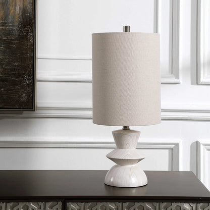 Bleached Wood Buffet Lamp