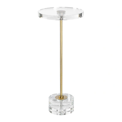 Ribbed Crystal Drink Table