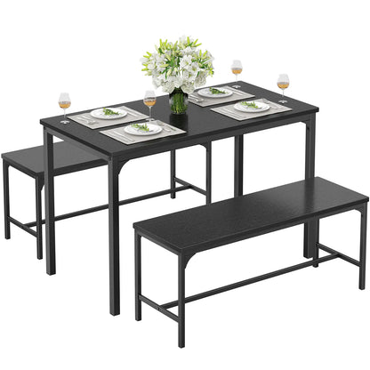 Space-Saving Dining Table Set for 4