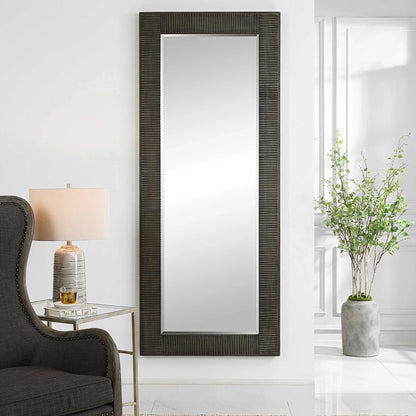 Oversized Carved Wood Mirror