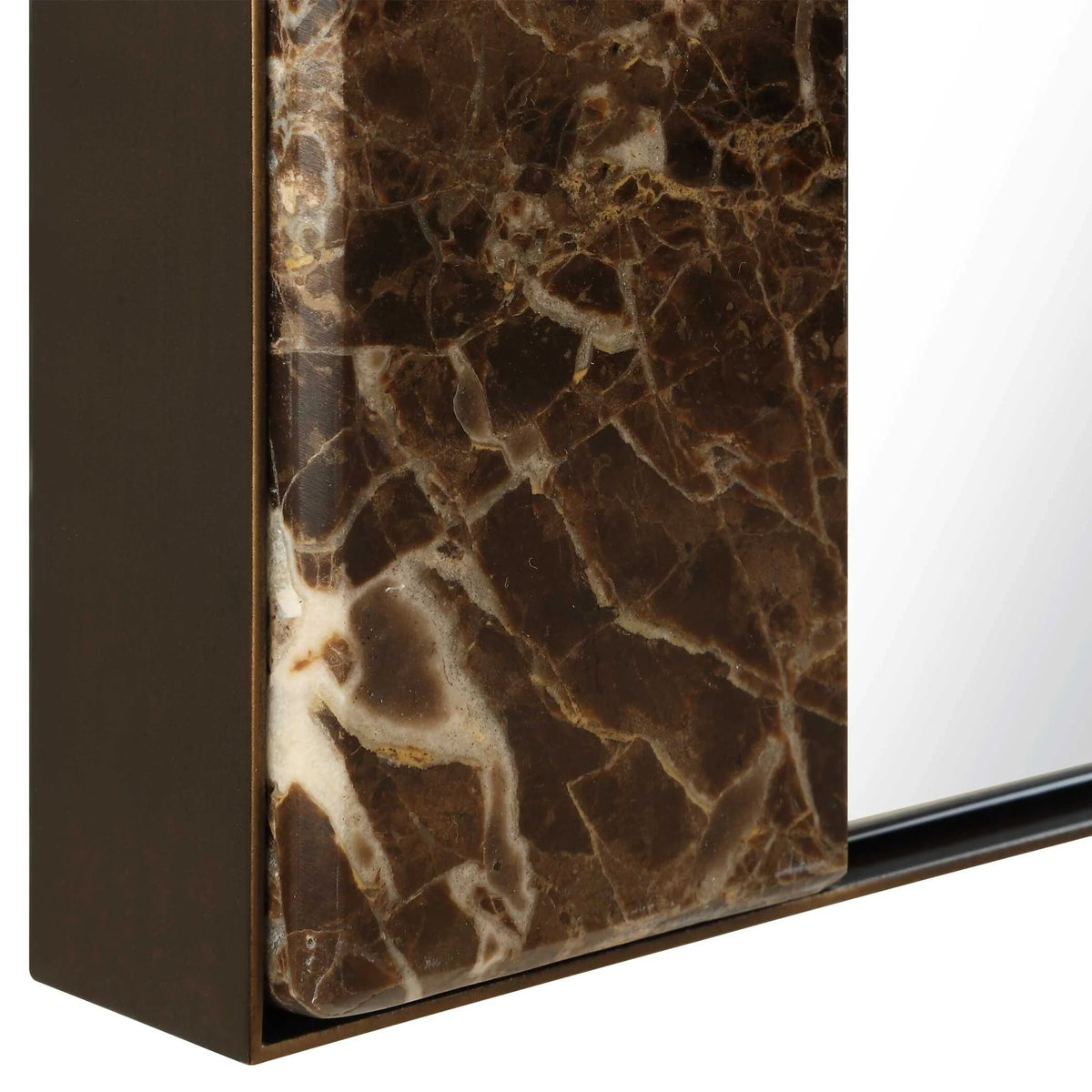 Marble & Bronze Mirror