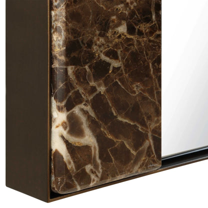 Marble & Bronze Mirror