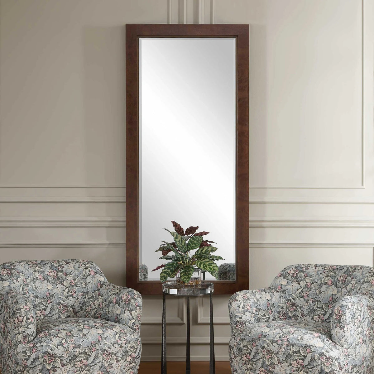 Tall Wood Mirror