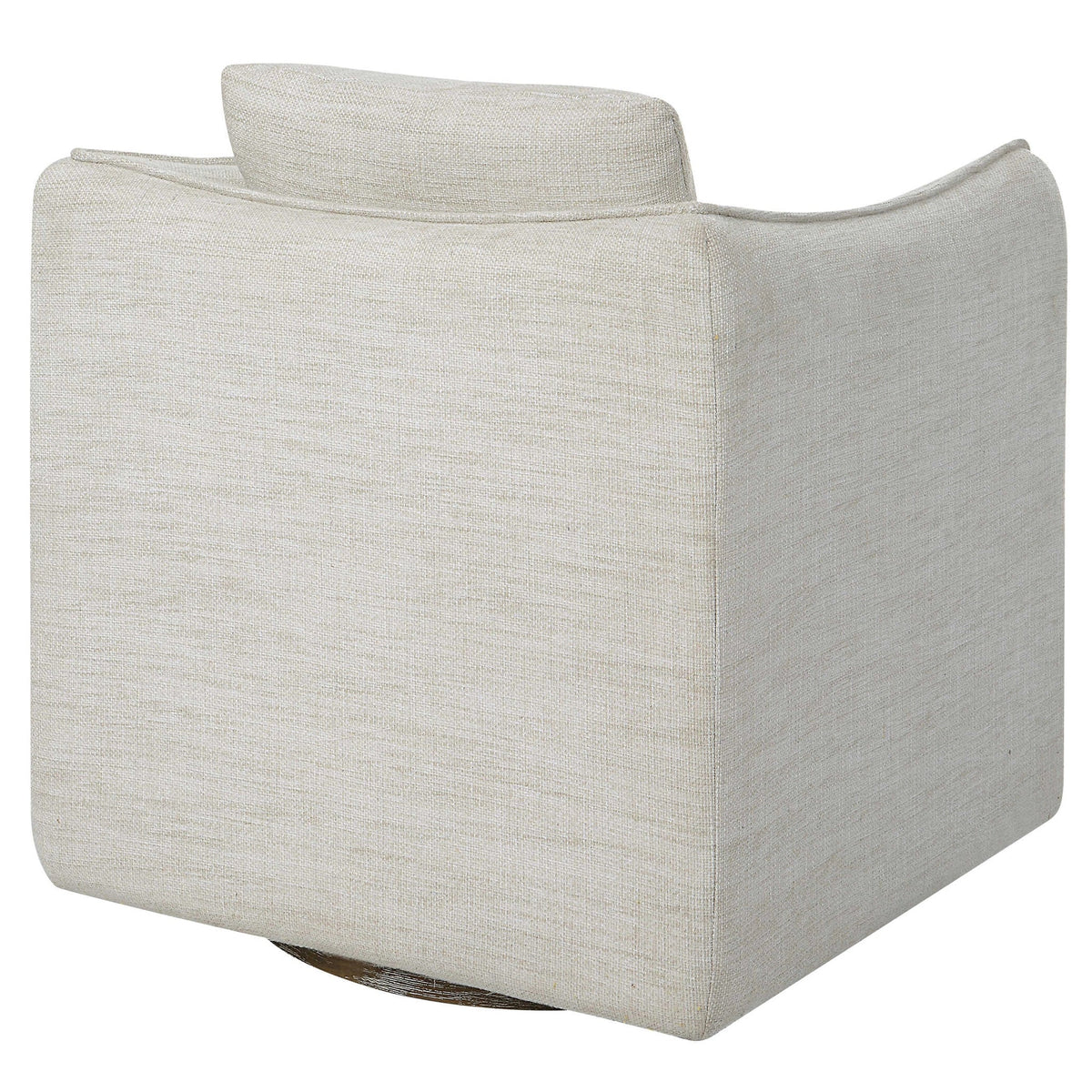 White Swivel Armchair