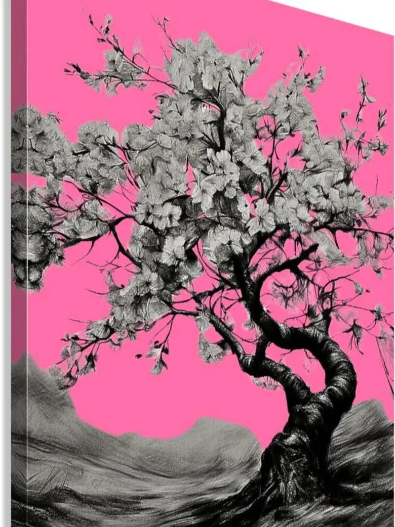 Soft Pink Abstract Art Print | Poster, Stretched Canvas or Acrylic | Four Sizes from 10×12 to 48×60