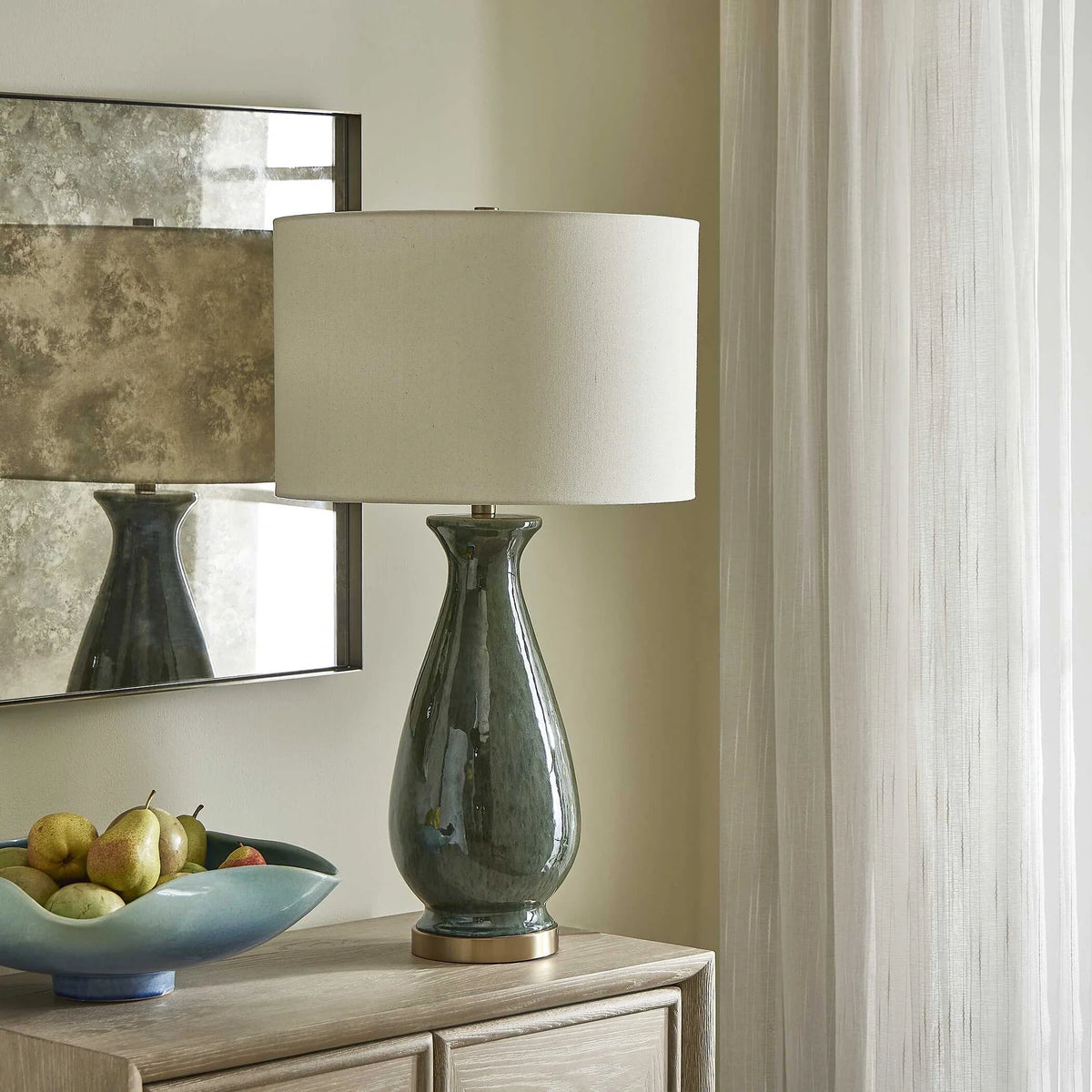 Deep Green Table Lamp
