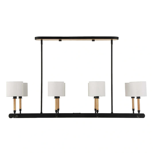 Wood & Iron Linear Pendant