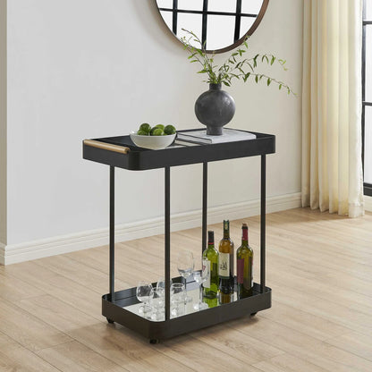 Black Iron Bar Cart