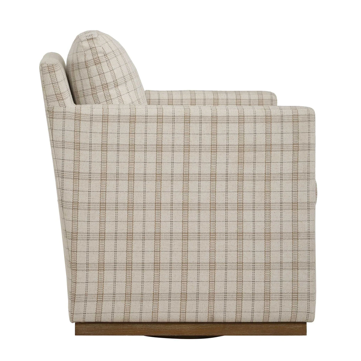 Casual Linen Swivel Chair