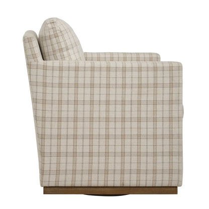 Casual Linen Swivel Chair
