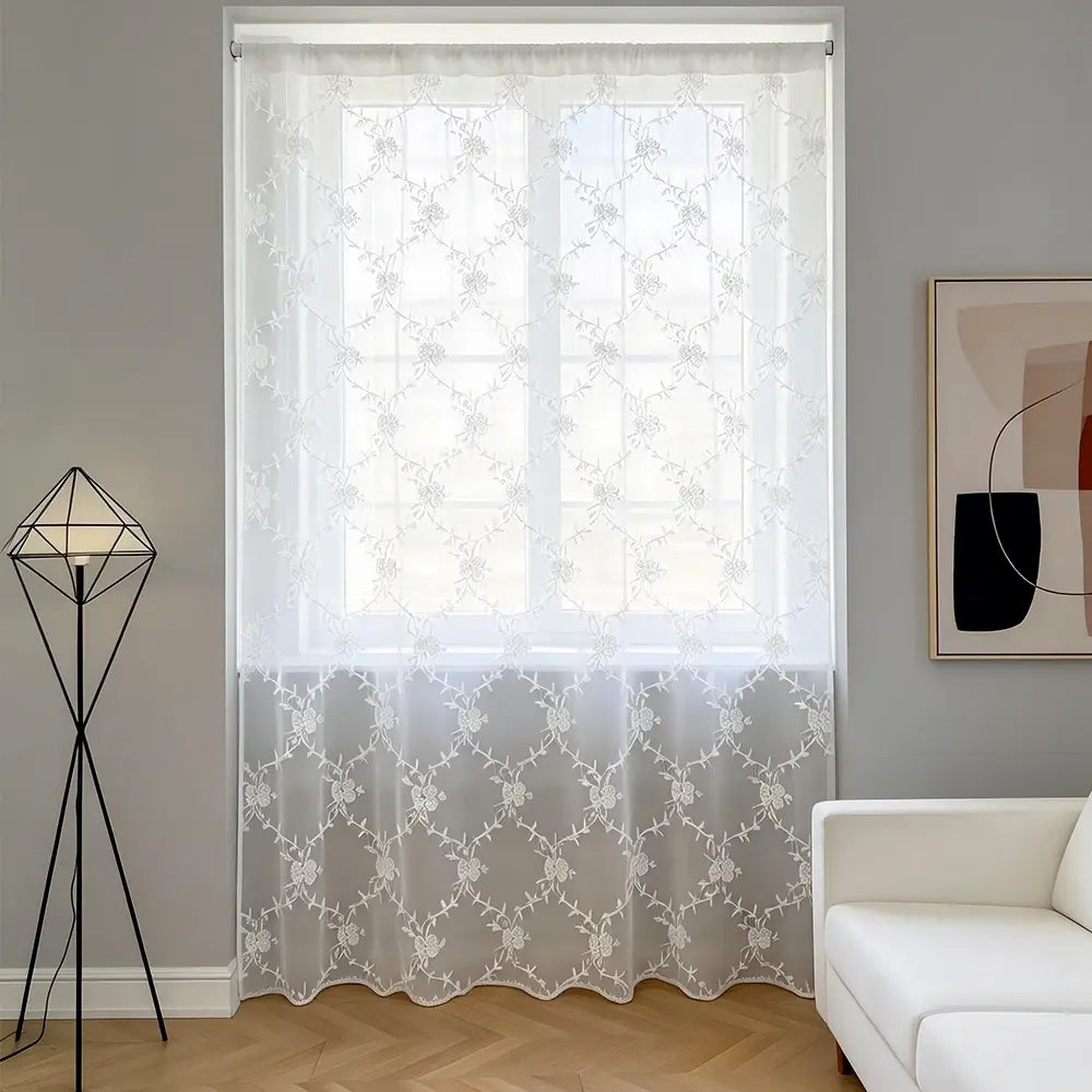 Lace Room Curtains - Adjustable Privacy Screen & Partition for a Home Decor