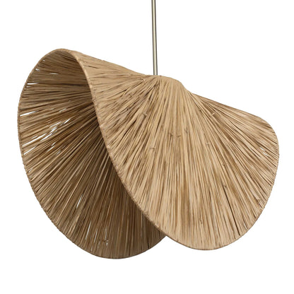 1 Light Raffia Pendant