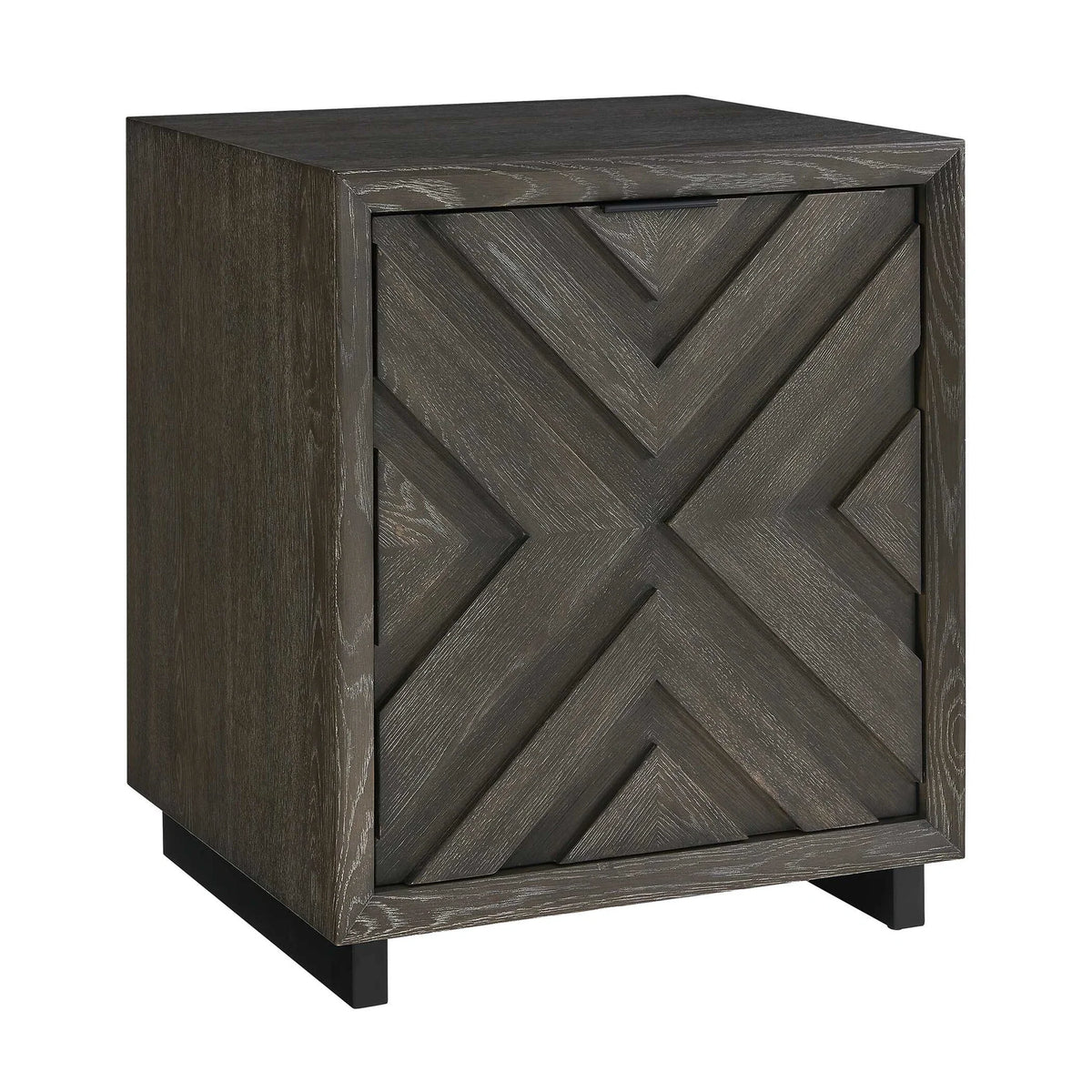 Dark Charcoal Oak Cabinet