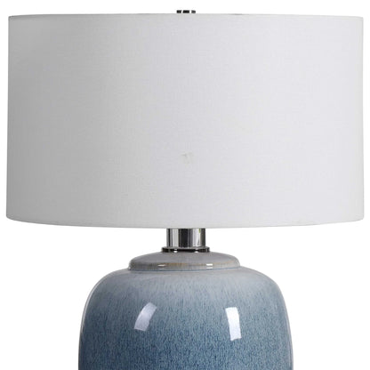Ombre Blue Ceramic Table Lamp